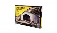 C1256 Woodland Scenics Double Tunnel Mouth Concrete