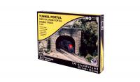 C1257 Woodland Scenics Double Tunnel Mouth Cut Stone