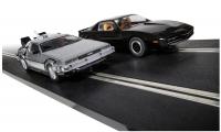 C1431M Scalextric 1980s TV - Back to the Future vs Knight Rider Race Set
