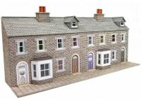 PN175 Metcalfe Low Relief Terraced House Fronts kit - Stone