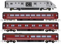 2D-017-100 Dapol DB Management Train 4 Piece Rolling Stock Set