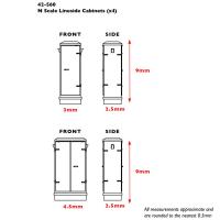 42-560 Graham Farish Scenecraft Lineside Cabinets (x4)