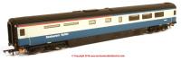 763RB001 Oxford Rail Mk3a Restaurant Unclassified Buffet Coach number M10025 in BR Blue and Grey livery