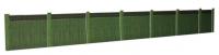 ATD016 ATD Models Wooden Fencing Green with Trellis Top Card Kit