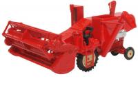76CHV001 Oxford Diecast Combine Harvester Red