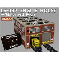 LS-037 Proses Dual Road Modern Engine Shed with motorised doors