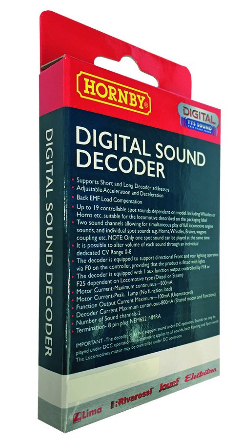 Hornby R7239 Digitaldecoder TTS Sound Decoder J36 Class