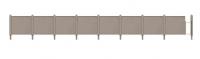 LK-744 Peco O gauge SR type Concrete Fencing (33 inches per pack).
