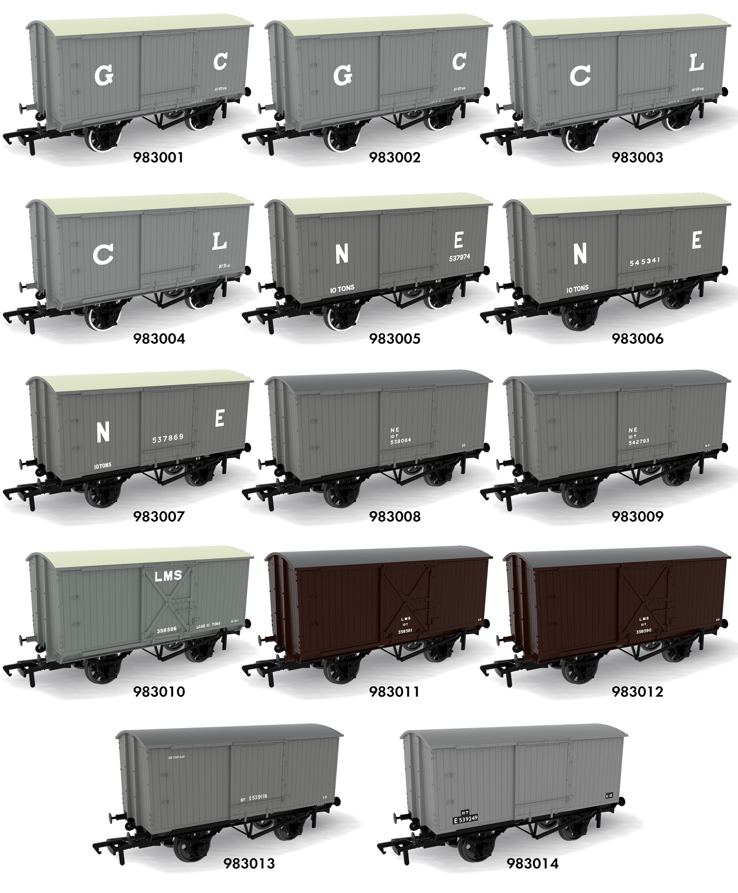 Rapido Trains UK GCR Dia. 17B Covered Van image