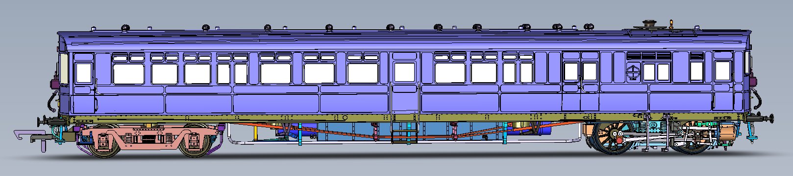 GWR Railmotor CAD Image