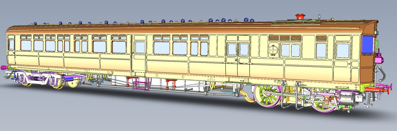 GWR Railmotor CAD Image