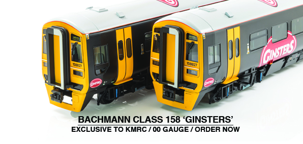 31-517Z Bachmann Class 158 2-Car Sprinter DMU - 158 827 - Ginsters livery. 
