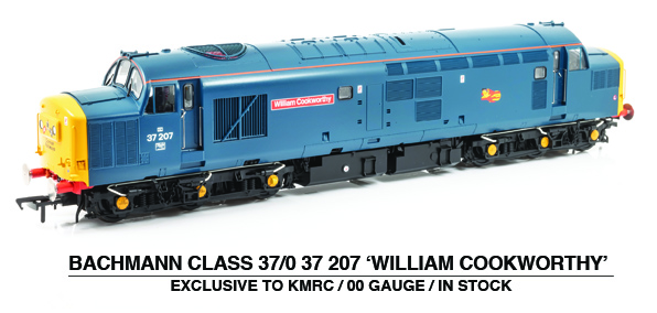 KMRC Exclusive  35-302Z Bachmann Class 37/0 Diesel 37 207 William Cookworthy BR Blue livery