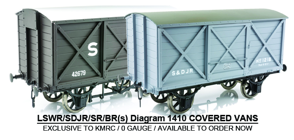 KMRC Exclusive 0 Gauge LSWR D1410 Covered Vans