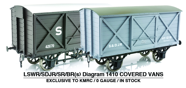 KMRC Exclusive 0 Gauge LSWR D1410 Covered Vans