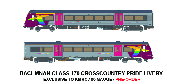 35-627ZSF Bachmann Class 170/4 3-Car DMU 170618 X Country Pride