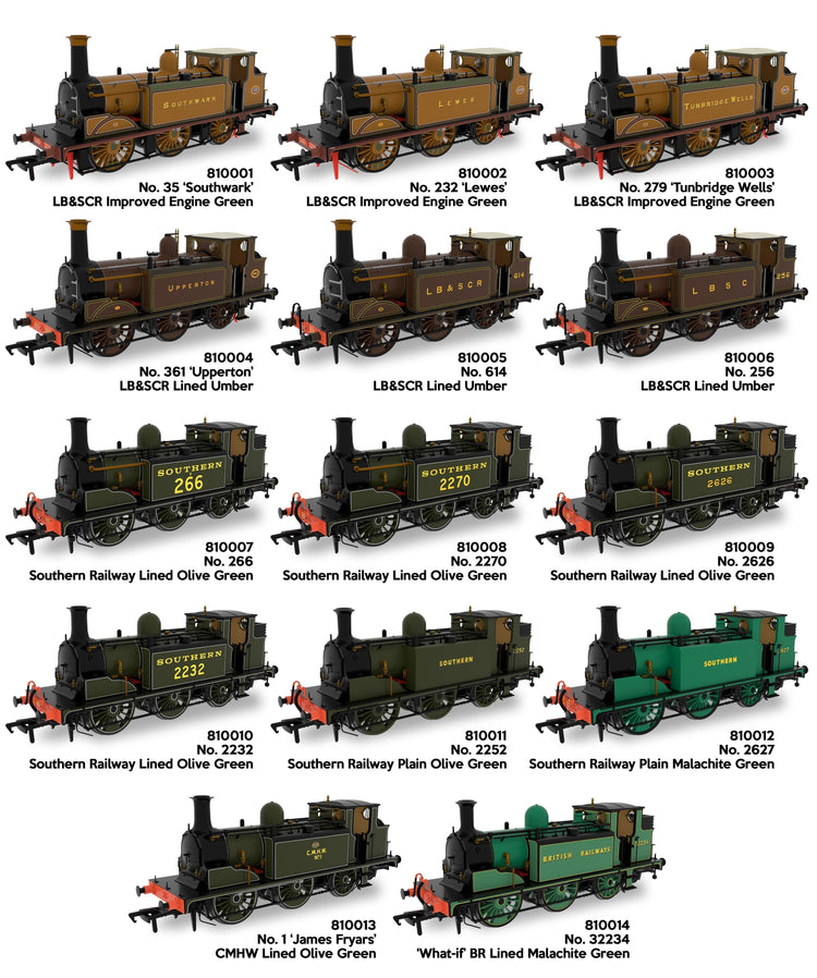 Rapido Trains UK announce LBSC D1 0-4-2 tanks along with two Kernow Model Rail Centre exclusive versions in 00 Gauge
