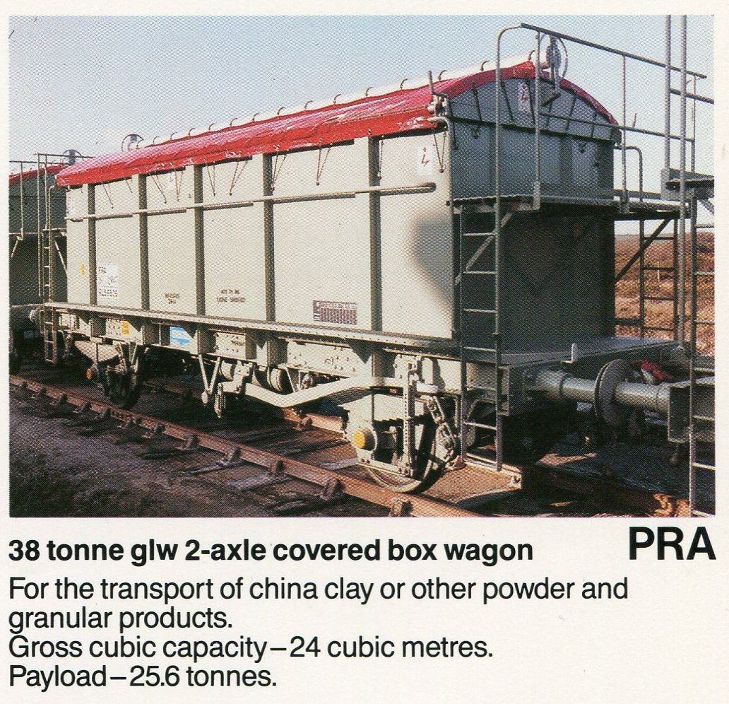 KMRC Wagon PRA 38 Tonne glw 2 Axle Covered Box Wagon - OO Gauge