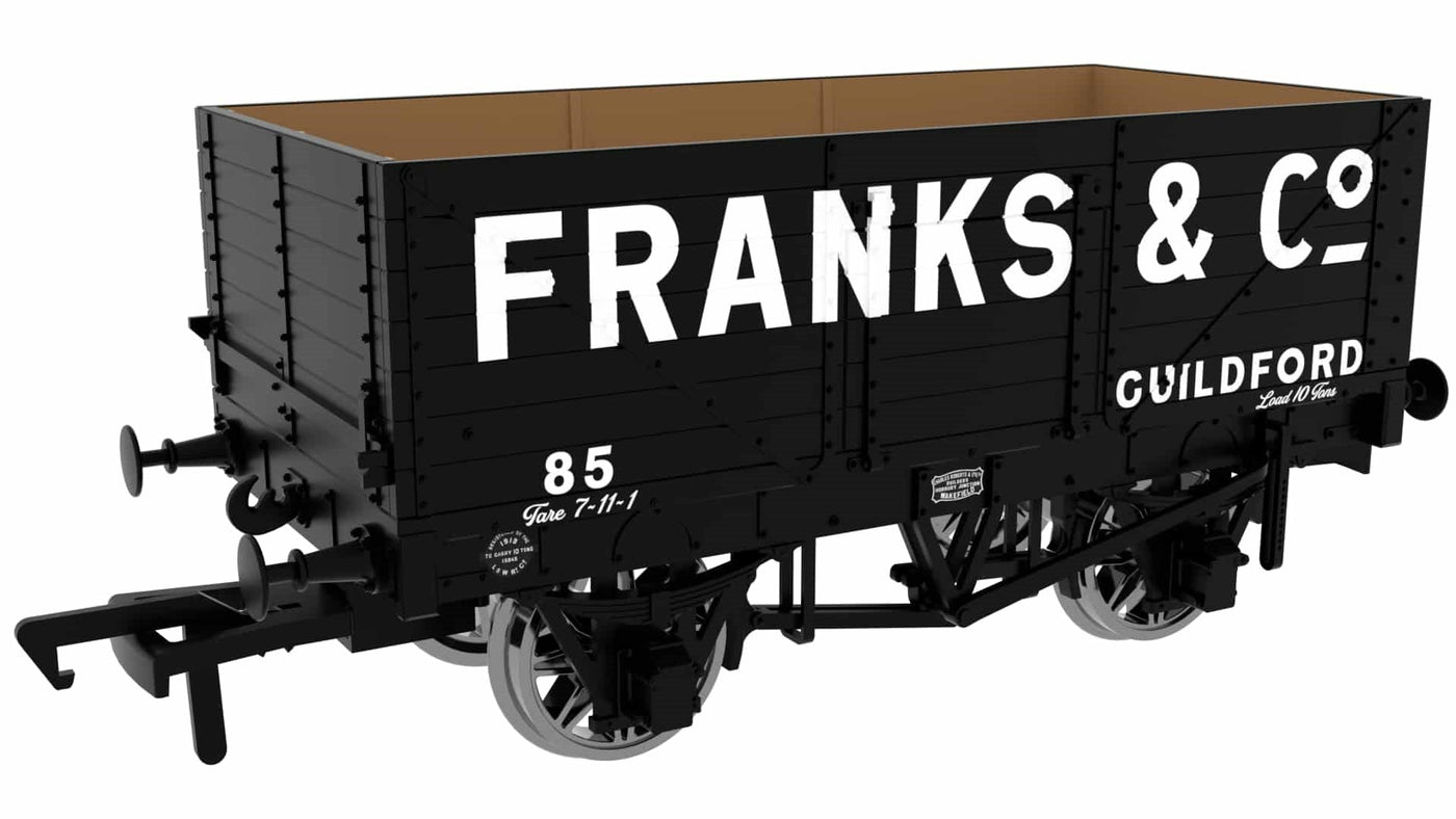 KMRC announce Exclusive OO gauge seven plank open wagon in the livery of Franks and Co of Guildford and LSWR.