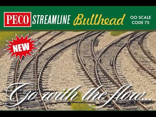 Peco Code 75 Streamline Bullhead Track OO Gauge