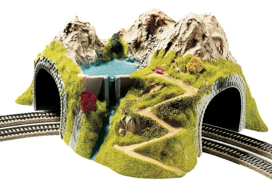 05180 Noch Double Track Curved Tunnel 43x41x23cm