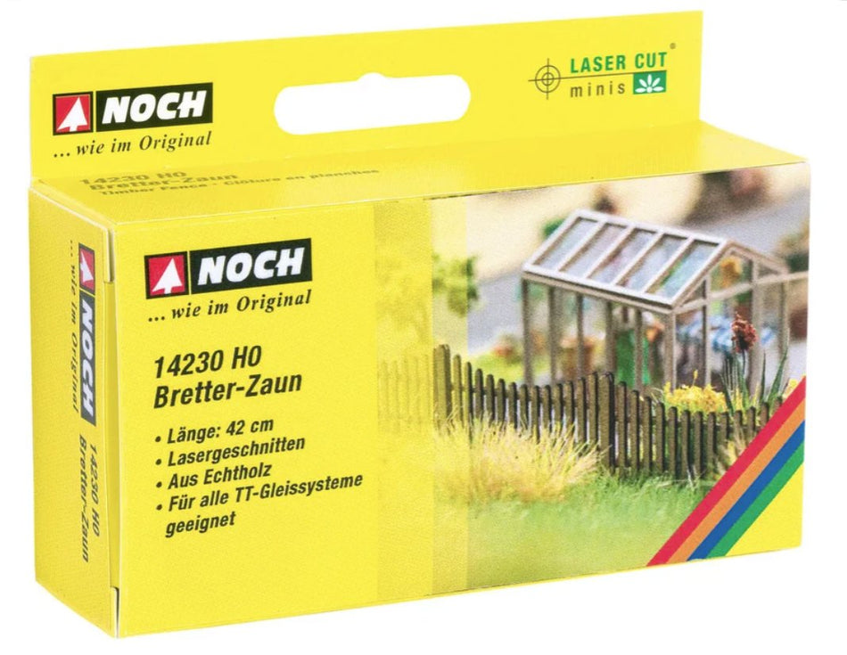 14230 Noch Timber Fence Laser Cut Minis Kit