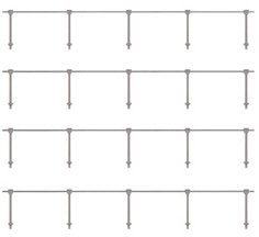 143 Ratio Hand Rail Stanchions - single rail