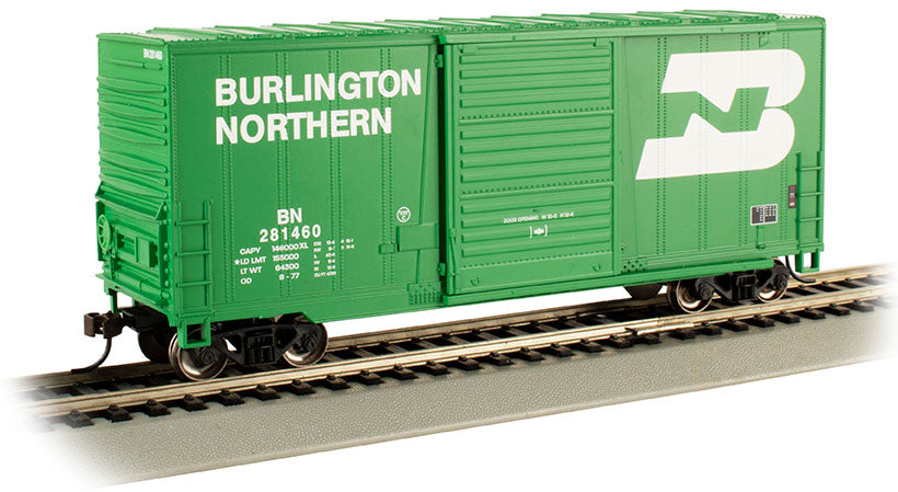 18203 Bachmann Hi-Cube Box Car with Sliding Door - Burlington N