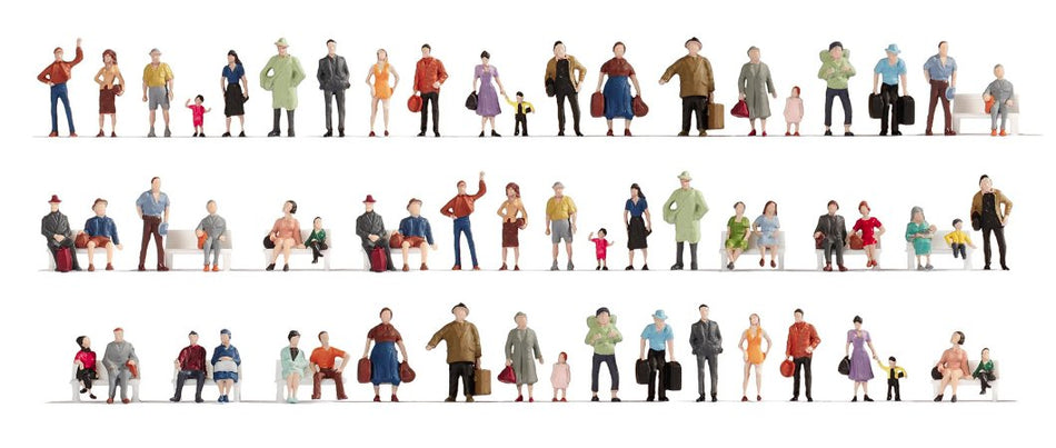 18401 Noch Mega Economy Figures Set - Pack of 60 figures