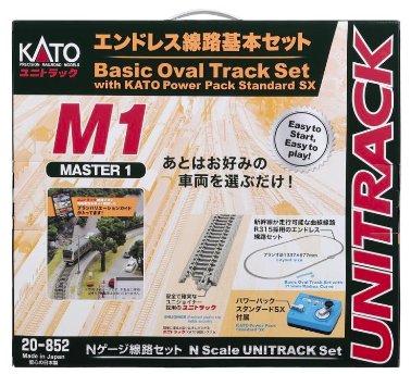 20-852 Kato Unitrack (BM1) Basic Oval Track Set w/Controller