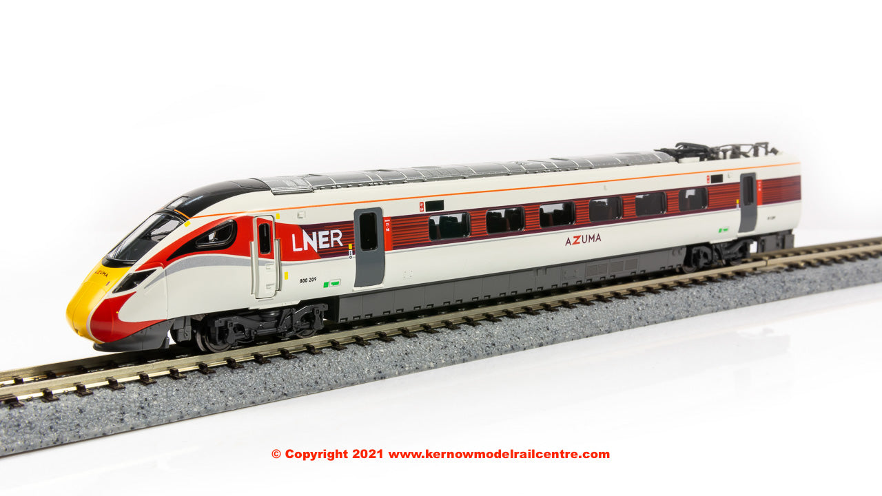 10-1674 Kato Class 800/2 Azuma 5 Car EMU Set 800 209 LNER – Kernow
