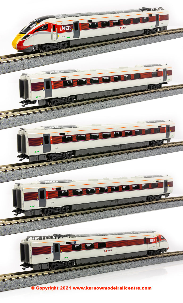 10-1674 Kato Class 800/2 Azuma 5 Car EMU Set 800 209 LNER – Kernow
