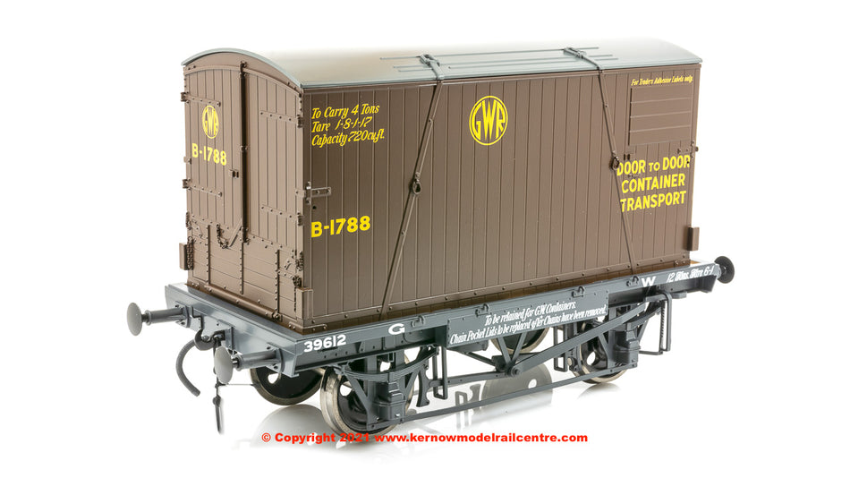 7F-037-002 Dapol GWR Conflat 39612 BD2 Chocolate Container