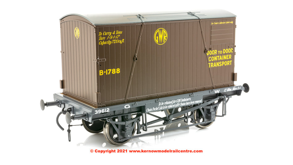7F-037-002 Dapol GWR Conflat 39612 BD2 Chocolate Container