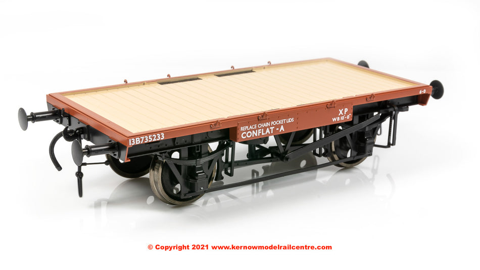 7F-037-103 Dapol BR Conflat A number B735233 in BR Bauxite