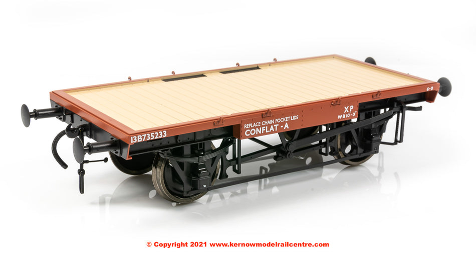 7F-037-103 Dapol BR Conflat A number B735233 in BR Bauxite