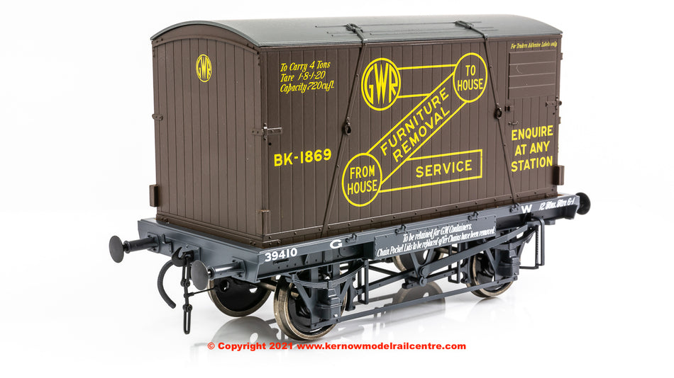 7F-037-007 Dapol GWR Conflat 39410 BK2 Chocolate Container