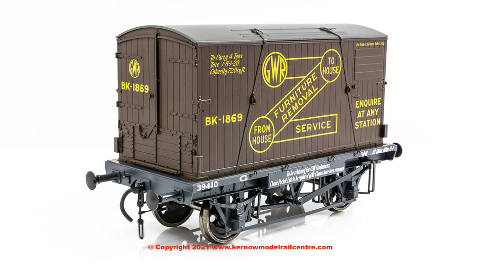 7F-037-007 Dapol GWR Conflat 39410 BK2 Chocolate Container