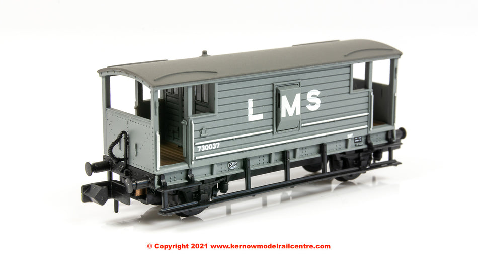 377-310C Graham Farish LMS 20T Brake Van LMS Grey