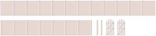 219 Ratio Concrete Fencing and 2 gates