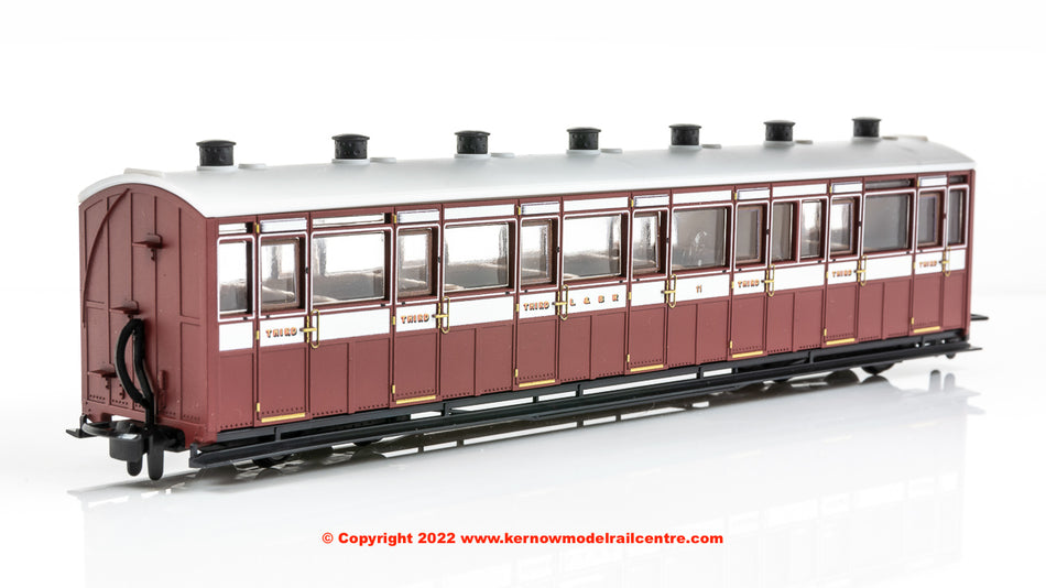 GR440A Peco Lynton and Barnstaple Third Class Coach number 11