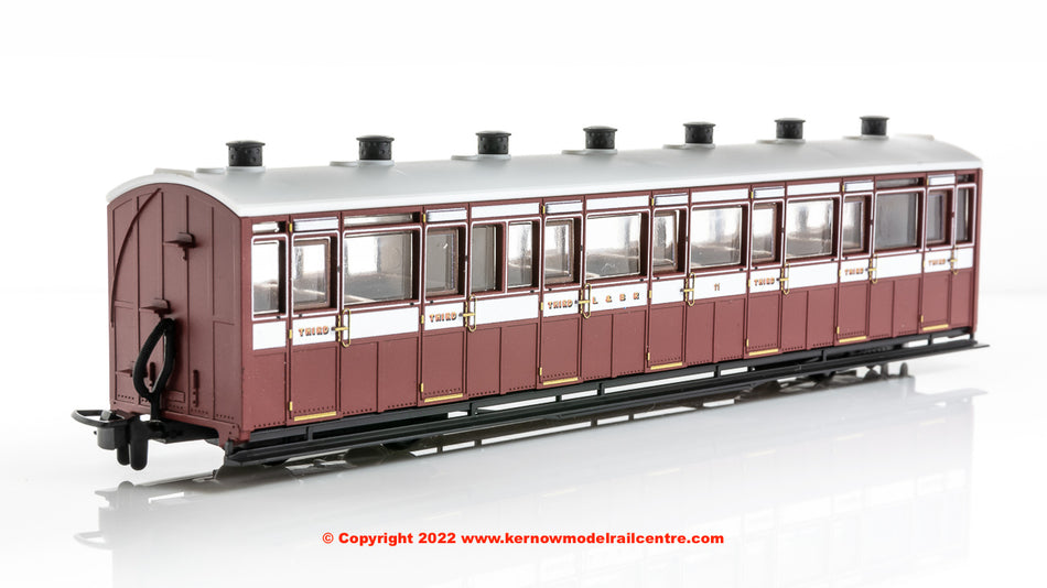 GR440A Peco Lynton and Barnstaple Third Class Coach number 11