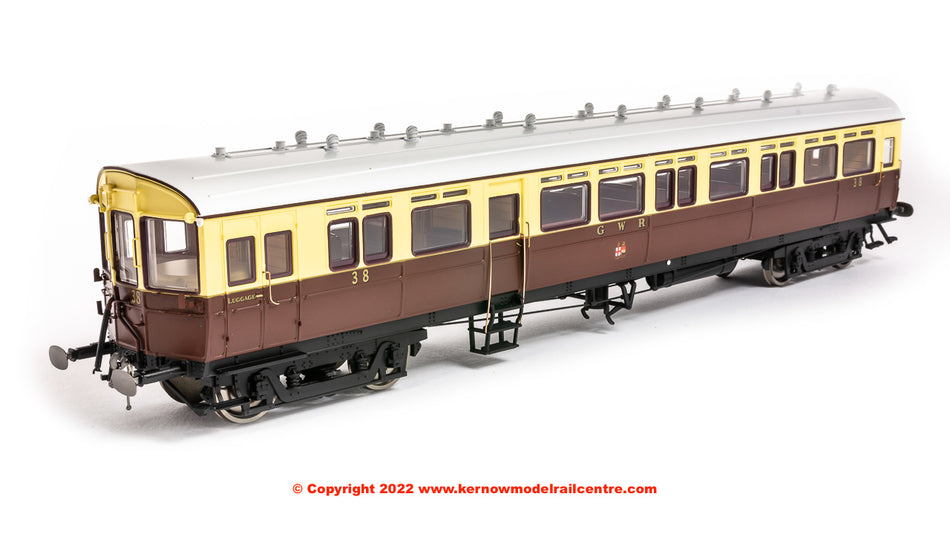 7P-004-011 Dapol Autocoach number 38 in GWR Chocolate and Cream