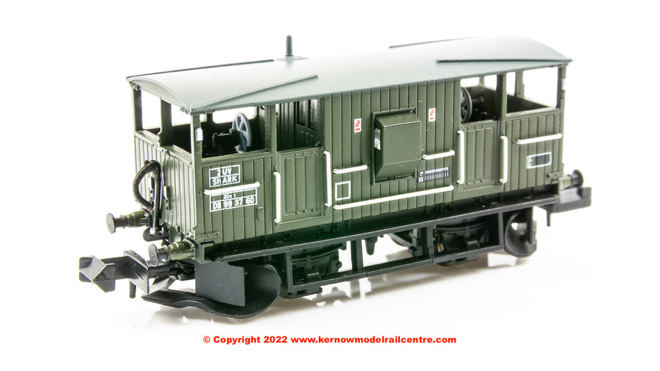 E87543 EFE Rail BR 20T Shark Ballast Plough Brake Van Olive