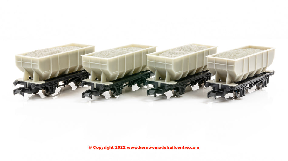 GM2410201 Gaugemaster 21t Hopper Plain Grey Wagon Set