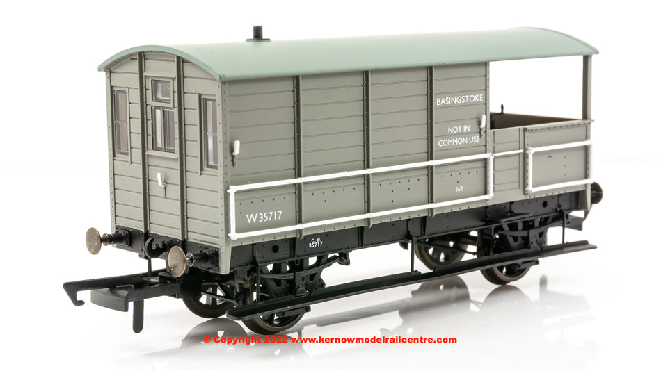 OR76TOB003 Oxford Rail GWR 4 Wheel Toad Brake Van 35717