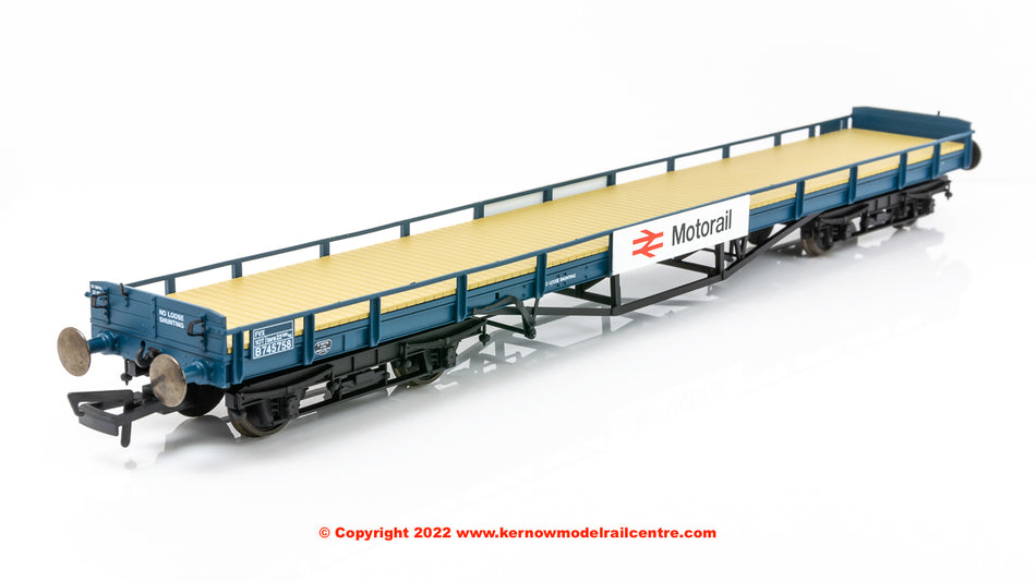 OR76CAR003B Oxford Rail Car Flat FVV number B745758 BR Blue