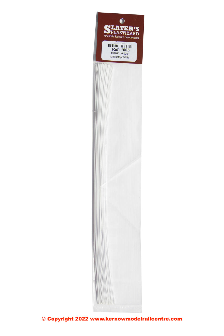 1005 Slaters Plastikard Microstrip White