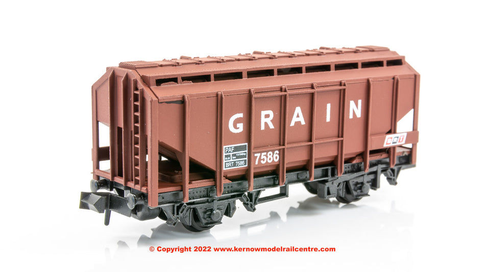 NRP66 Peco Grain Wagon PAF number 7586 in Brown livery