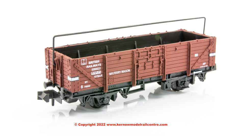 NR10B Peco BR 15ft Ferry Wagon Hybar in BR Bauxite livery